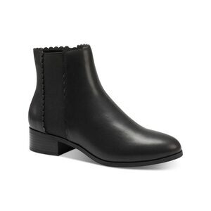 CHARTER CLUB Womens Black Daxi Round Toe Block Heel Slip On Booties 10 M